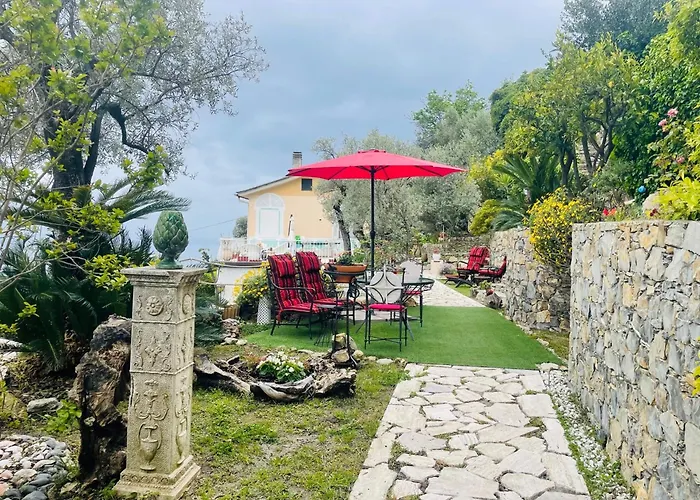 Sea South Front Property1/2acre.gardens Pool Hydro Villa Pieve Ligure