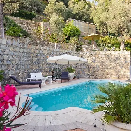 Sea South Front Property1/2acre.gardens Pool Hydro Villa Pieve Ligure