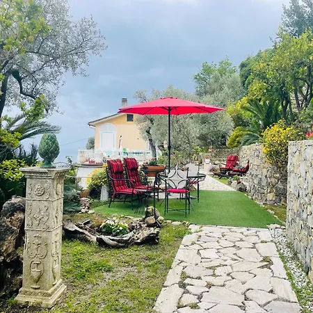 Sea South Front Property1/2acre.gardens Pool Hydro Villa Pieve Ligure