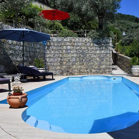 Sea South Front Property1/2acre.gardens Pool Hydro Villa Pieve Ligure