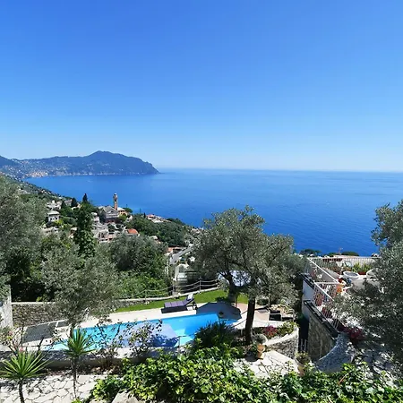 Sea South Front Property1/2acre.gardens Pool Hydro * Pieve Ligure