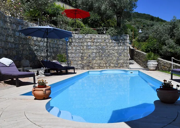 Sea South Front Property1/2acre.gardens Pool Hydro Villa Pieve Ligure
